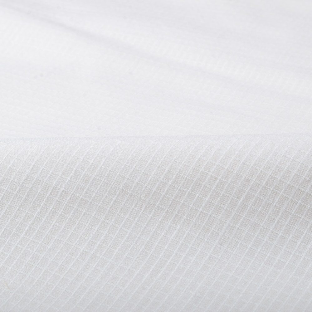 White Pure Cotton Muslin 73 GSM Handwoven Fabric - Bleached Dyeable