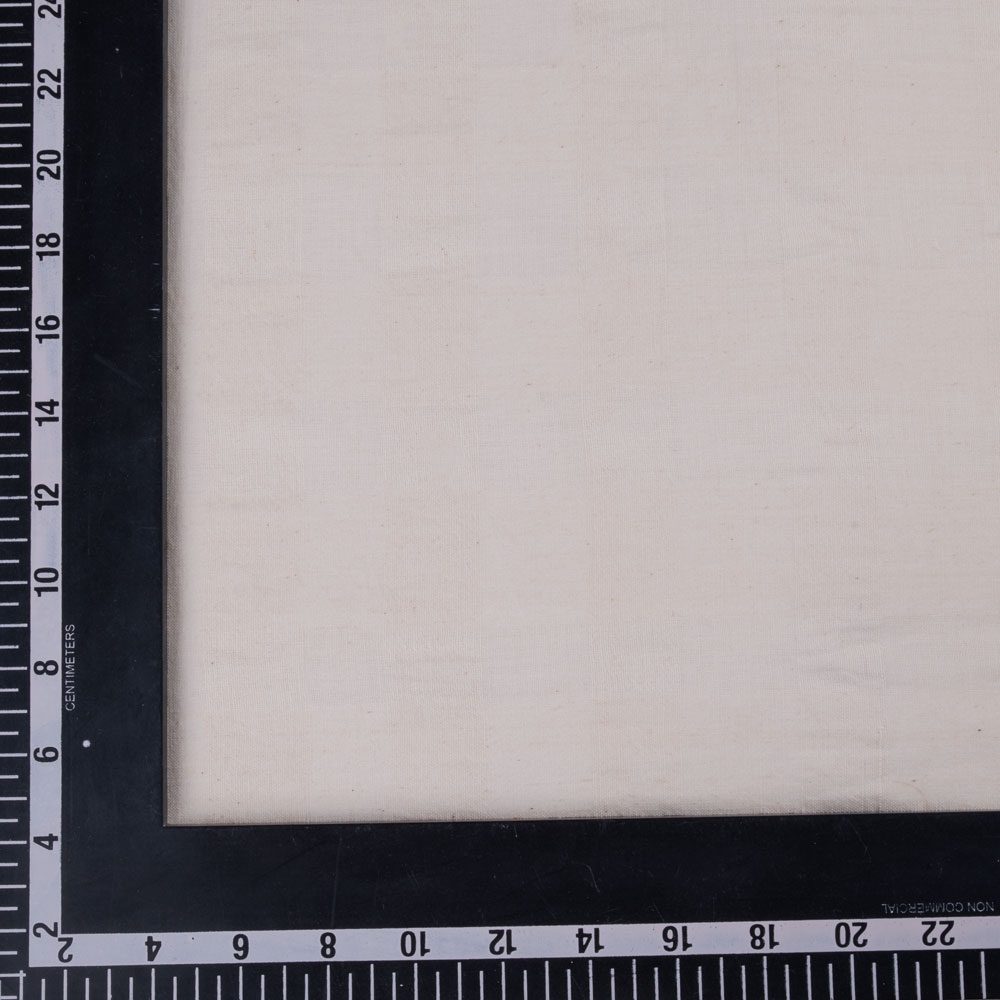 WHITE STRIPE COTTON 135 GSM FABRIC - BLEACHED WHITE & DYEABLE