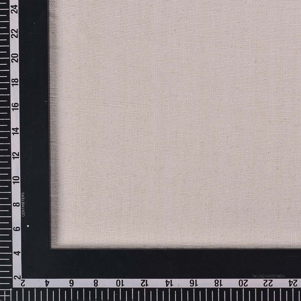 WHITE HANDSPUN & HANDWOVEN 290 GSM KHADI FABRIC - BLEACHED & DYEABLE