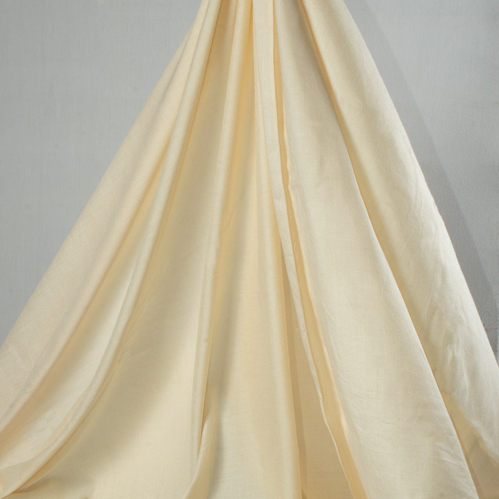 Plain Natural Pure Matka Silk 75 GSM Handwoven Fabric