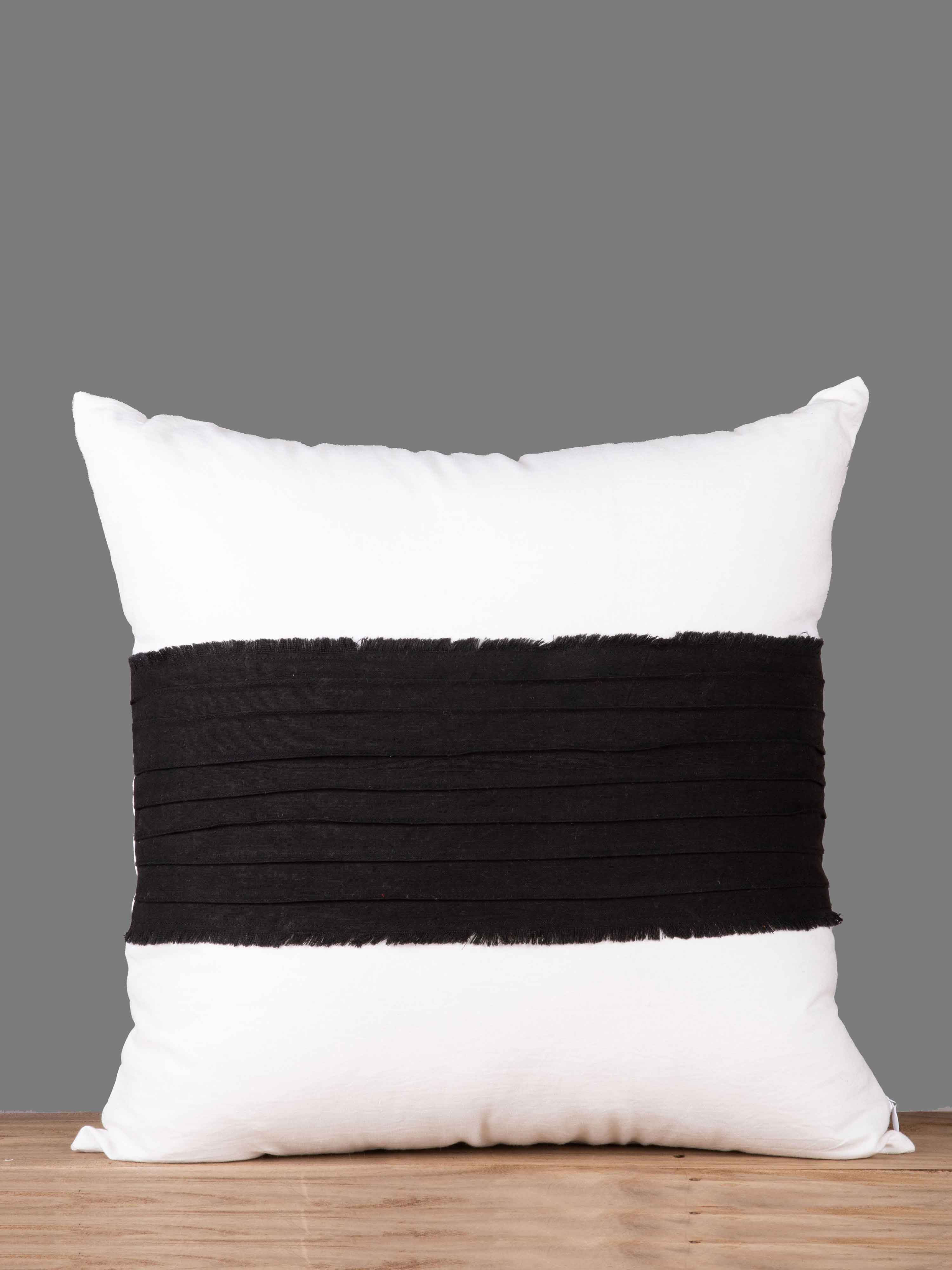 Pin-Tuck Square Cushion Cover