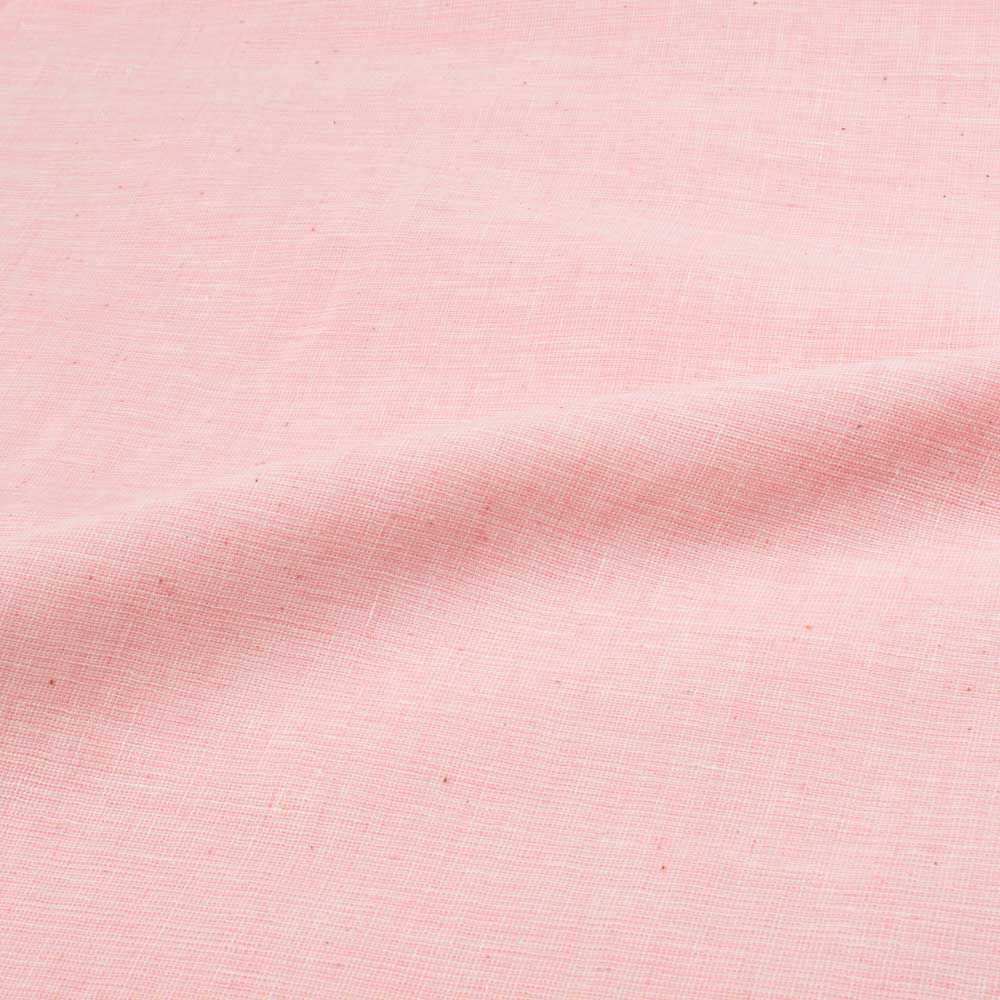 Chambray Pink Pure Cotton 110 GSM Handwoven Fabric 33