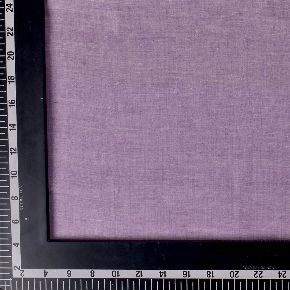 CHAMBRAY PURPLE KHADI COTTON 62 GSM HANDWOVEN FABRIC B3