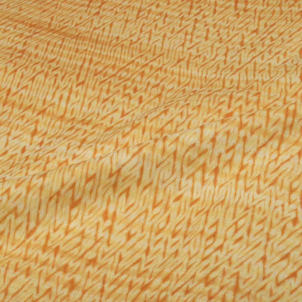 Abstract Mustard Shibori 90 GSM Pure Cotton Fabric 89