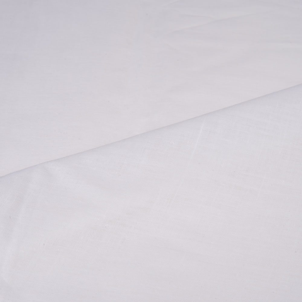 WHITE KHADI HANDSPUN & HANDWOVEN Pure khadi 65 GSM FABRIC - BLEACHED & DYEABLE