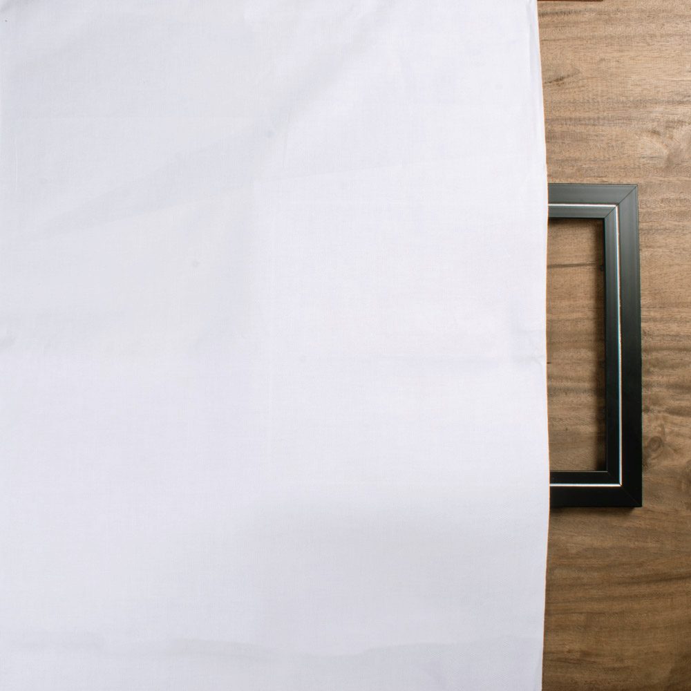 Plain White Pure Cotton 166 GSM Fabric - Bleached and Dyeable 35 Inch Width
