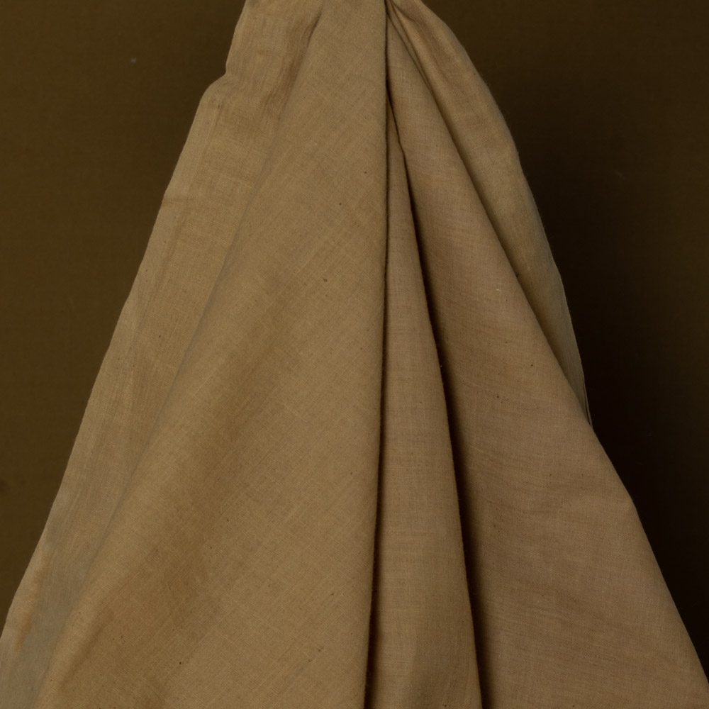 CHAMBRAY YELLOW KHADI COTTON 62 GSM HANDWOVEN FABRIC B18