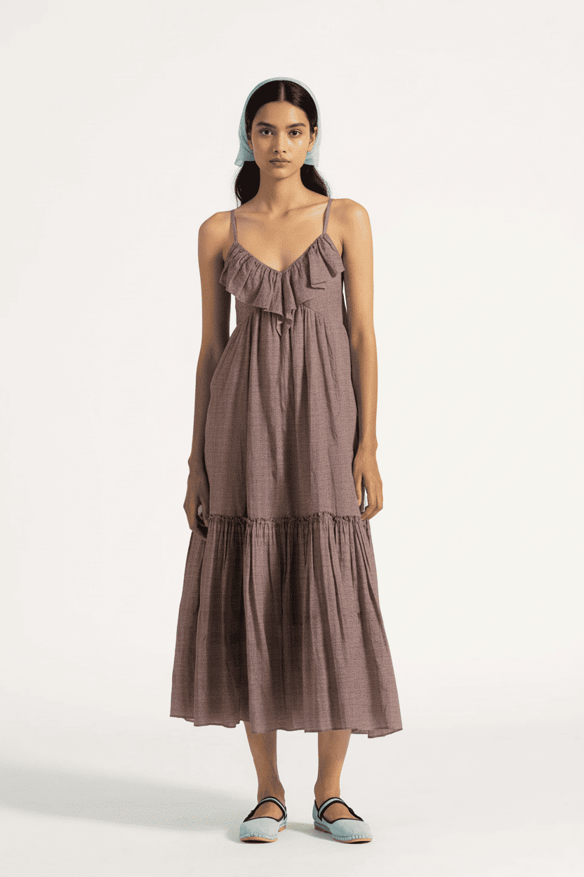 The Dusk Ruffle Dress