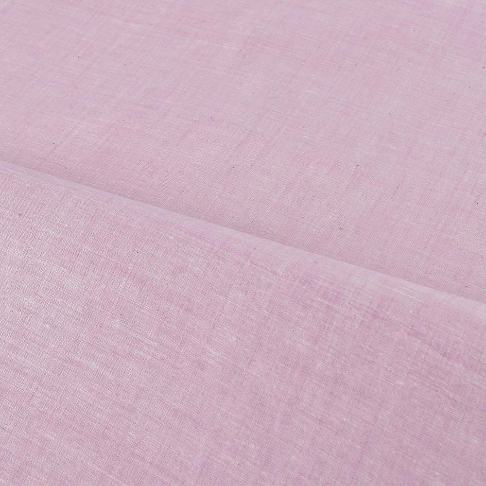 Chambray Lilac Khadi Cotton 75 GSM Handwoven Fabric
