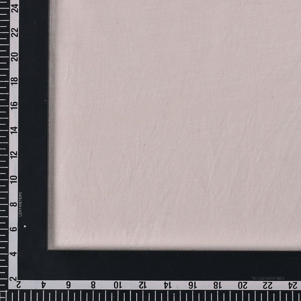 Chambray Cream Khadi Cotton 115 GSM Handwoven Fabric