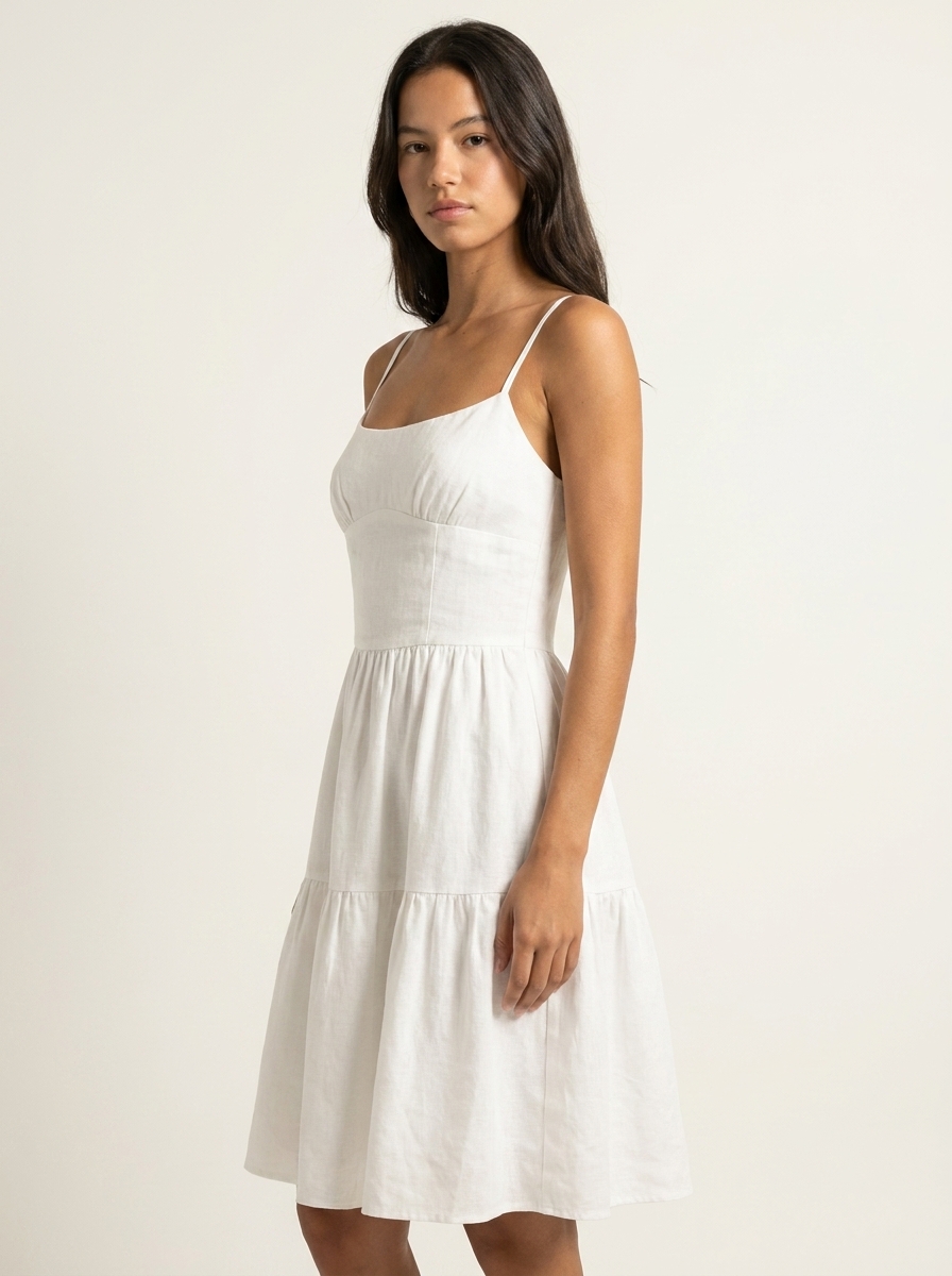 Gathered Bust Dart & Bottom Dress