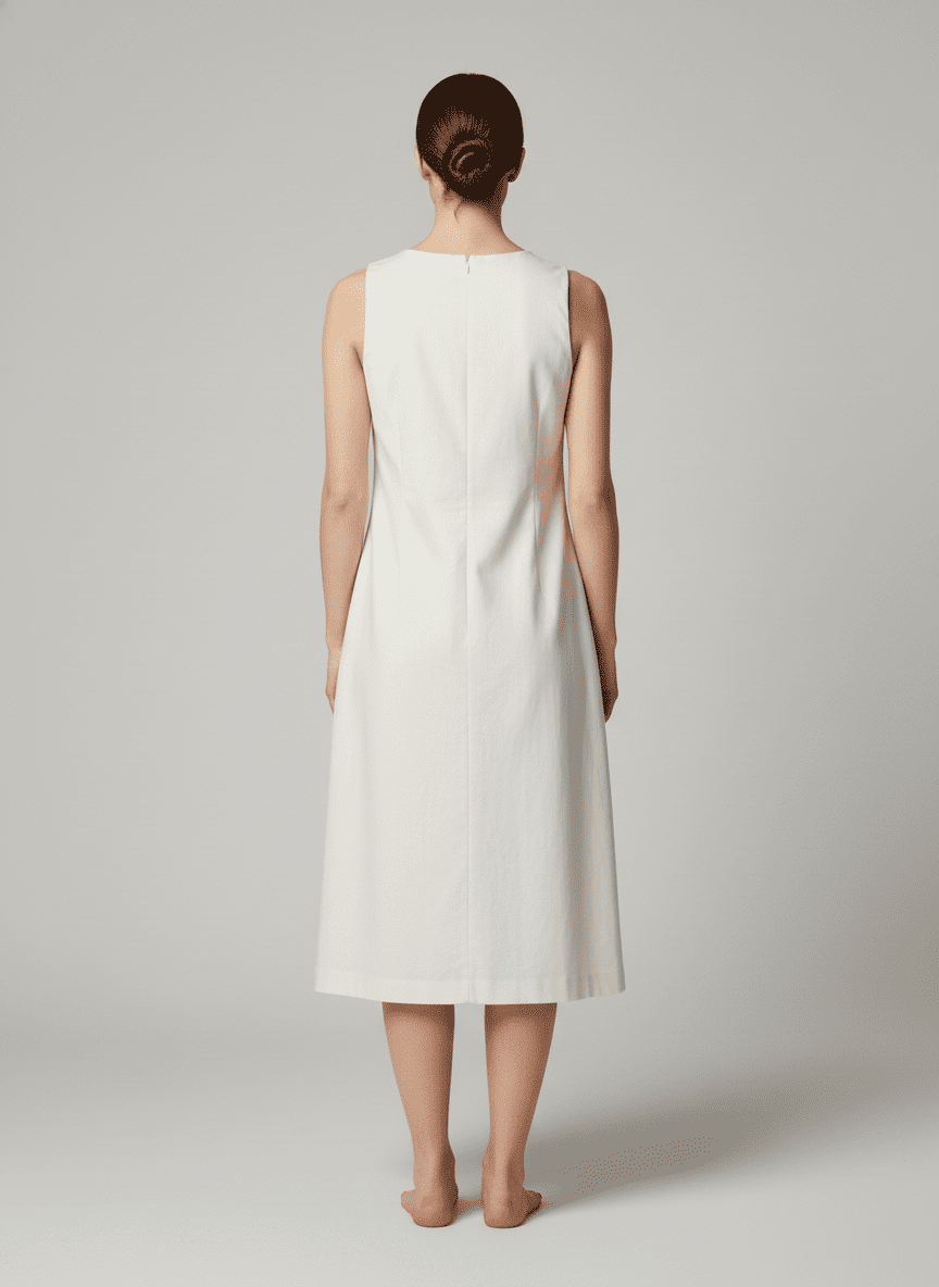 Fishtail Dress With Halter Neckline
