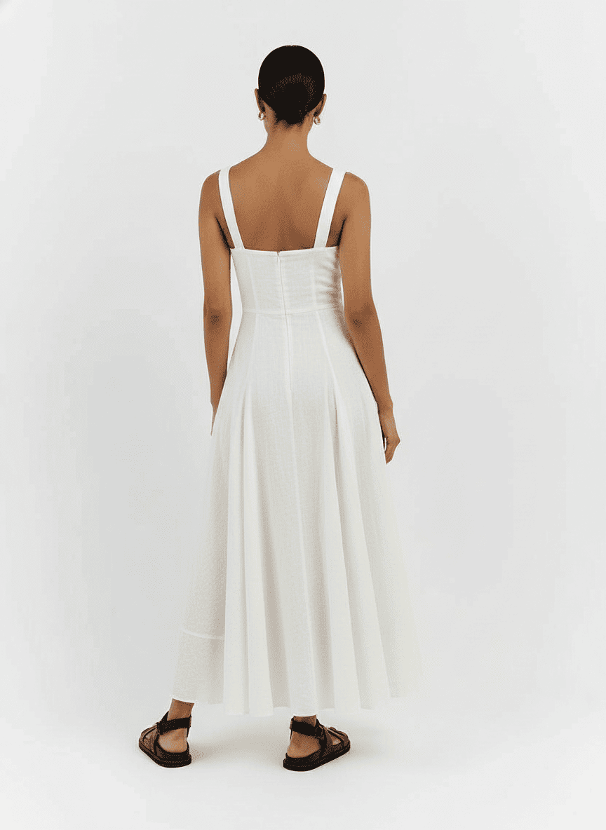 Sleeveless Ankle Length Paneled Dress