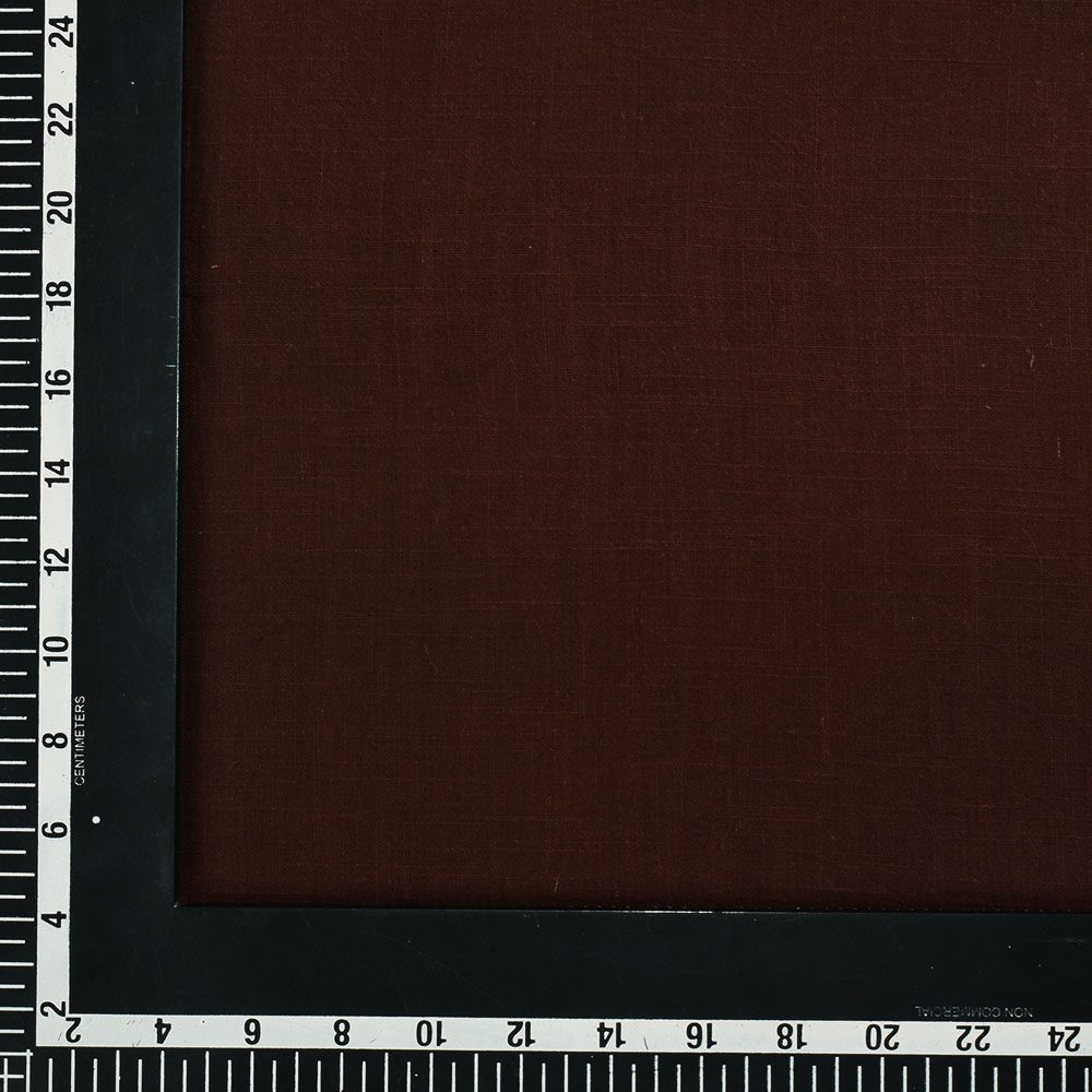 Slub Brown Khadi Fabric - 107 GSM Handspun & Handwoven