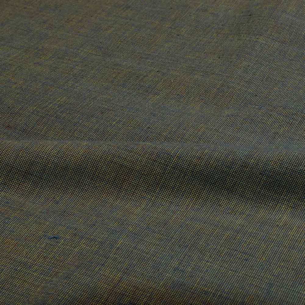Chambray Brown Khadi Cotton 110 GSM Handwoven Fabric Me8