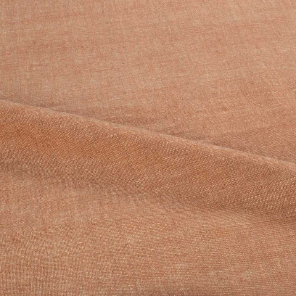 Cross Colour Brown Khadi Cotton 105 GSM Handwoven Fabric