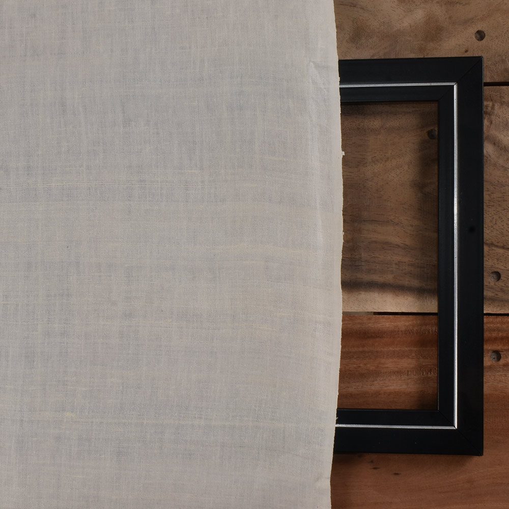 PLAIN NATURAL PURE MATKA SILK 124 GSM HANDWOVEN FABRIC