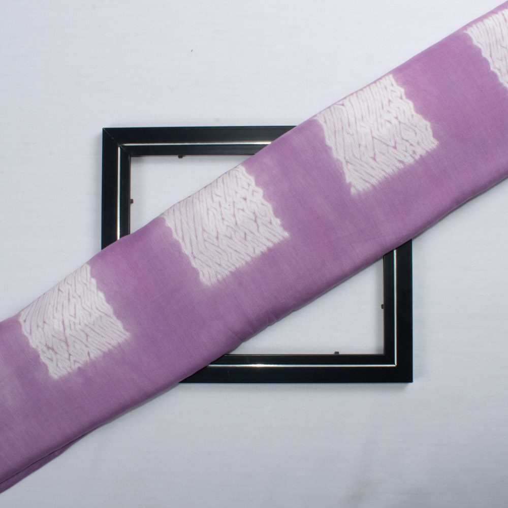 Abstract Lavender Shibori 90 GSM Pure Cotton Fabric