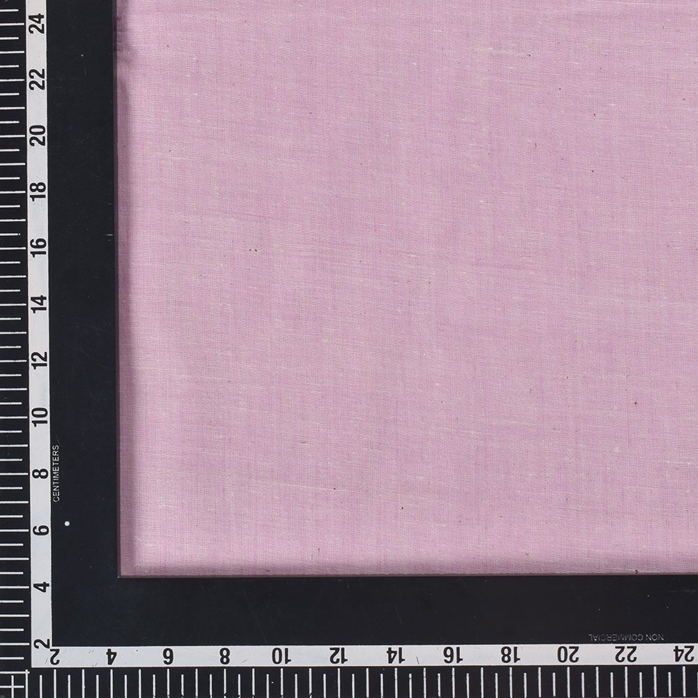 Chambray Lilac Khadi Cotton 75 GSM Handwoven Fabric