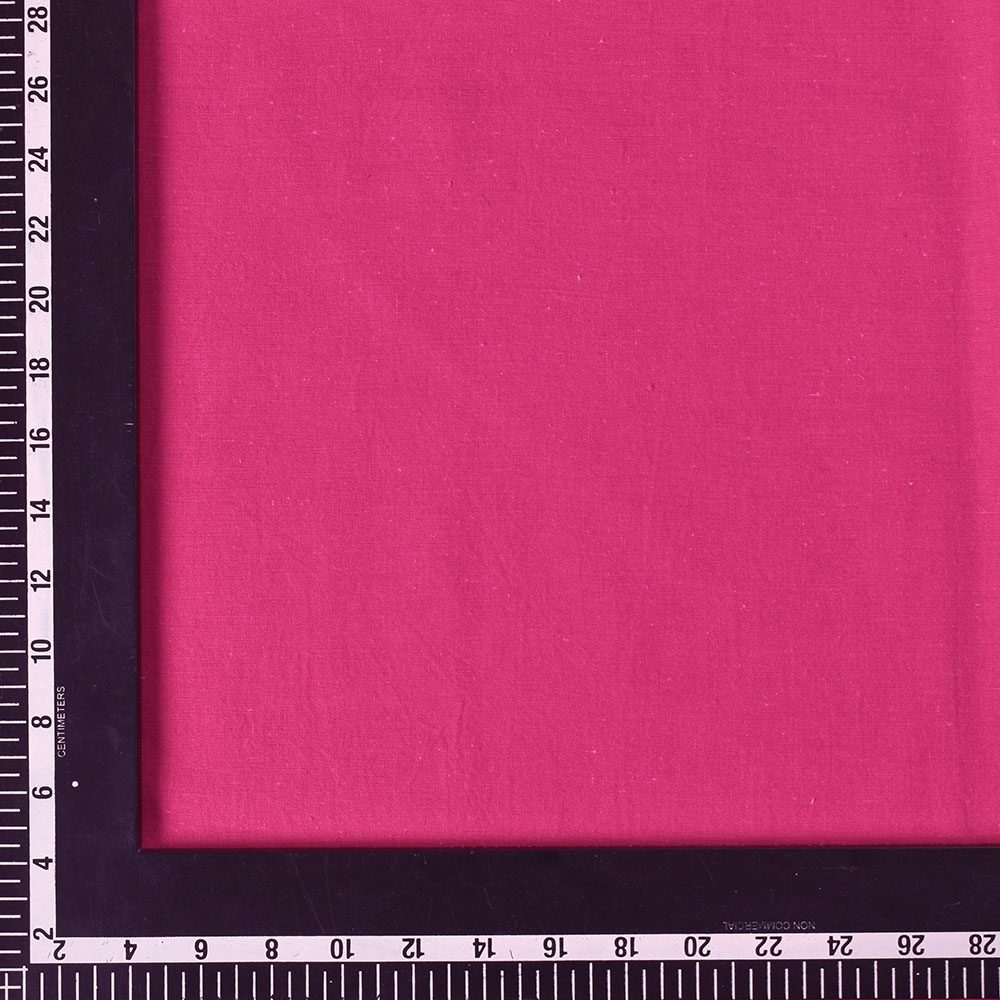 PLAIN PINK KHADI COTTON 105 GSM HANDWOVEN FABRIC