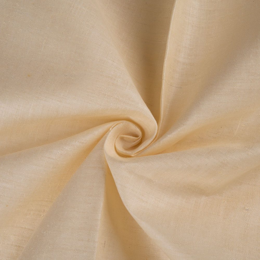 Plain Natural Pure Matka Silk 110 GSM Handwoven Fabric