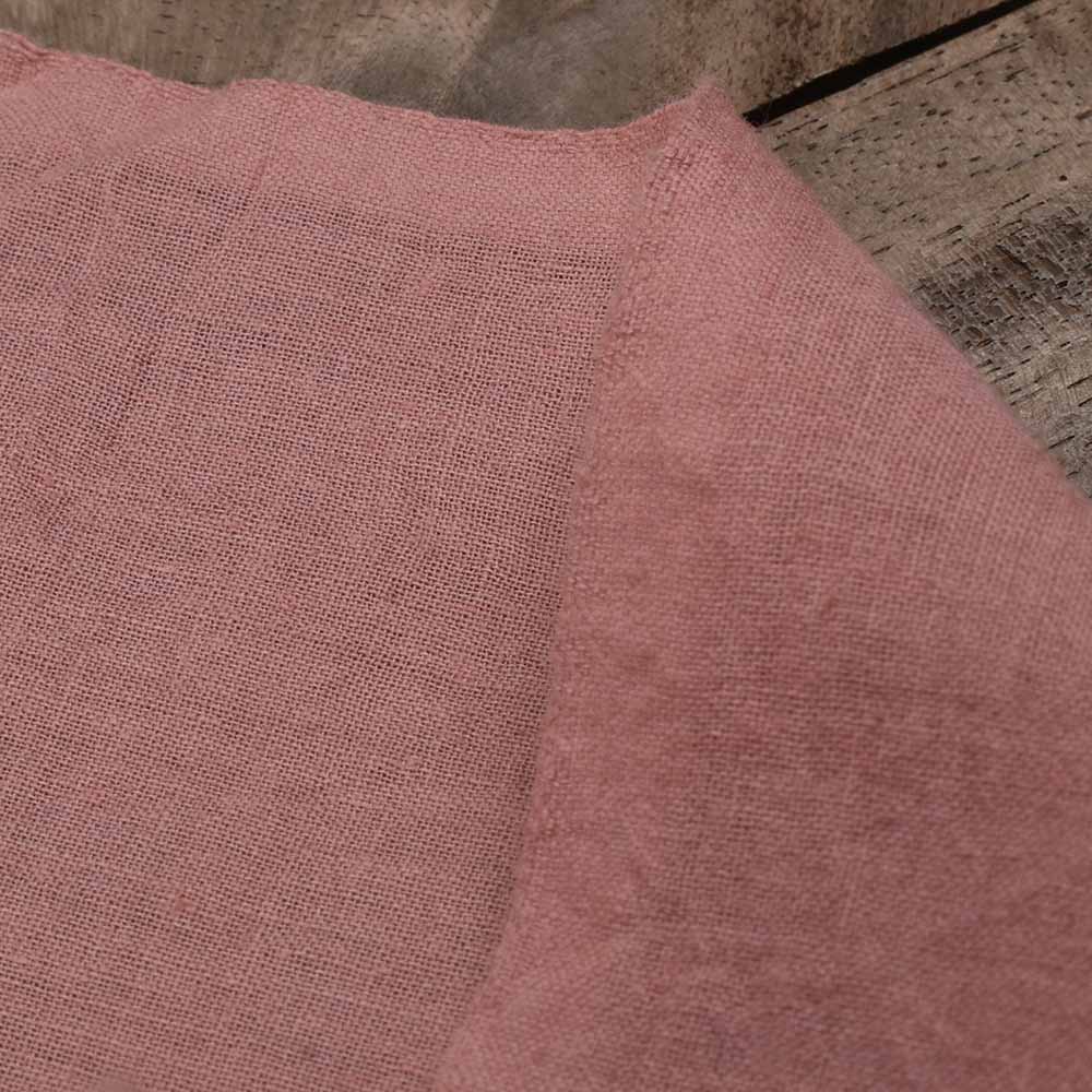 Plain Pink Pure Cotton 70 GSM Handwoven Fabric