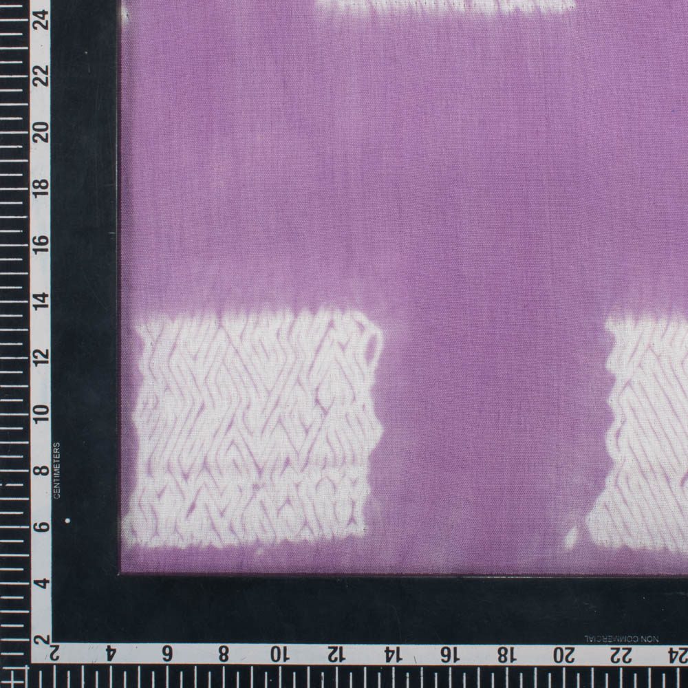 Abstract Lavender Shibori 90 GSM Pure Cotton Fabric