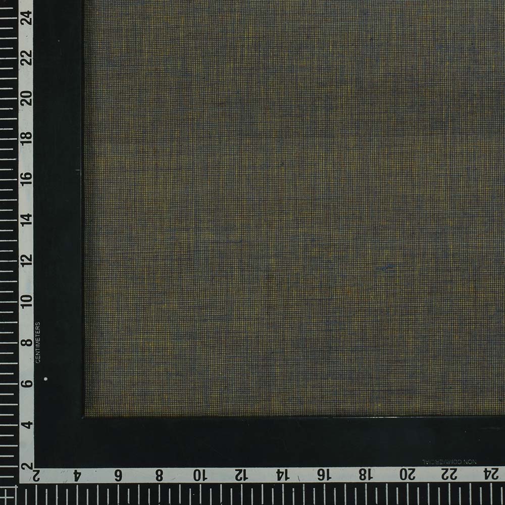 Chambray Brown Khadi Cotton 110 GSM Handwoven Fabric Me8