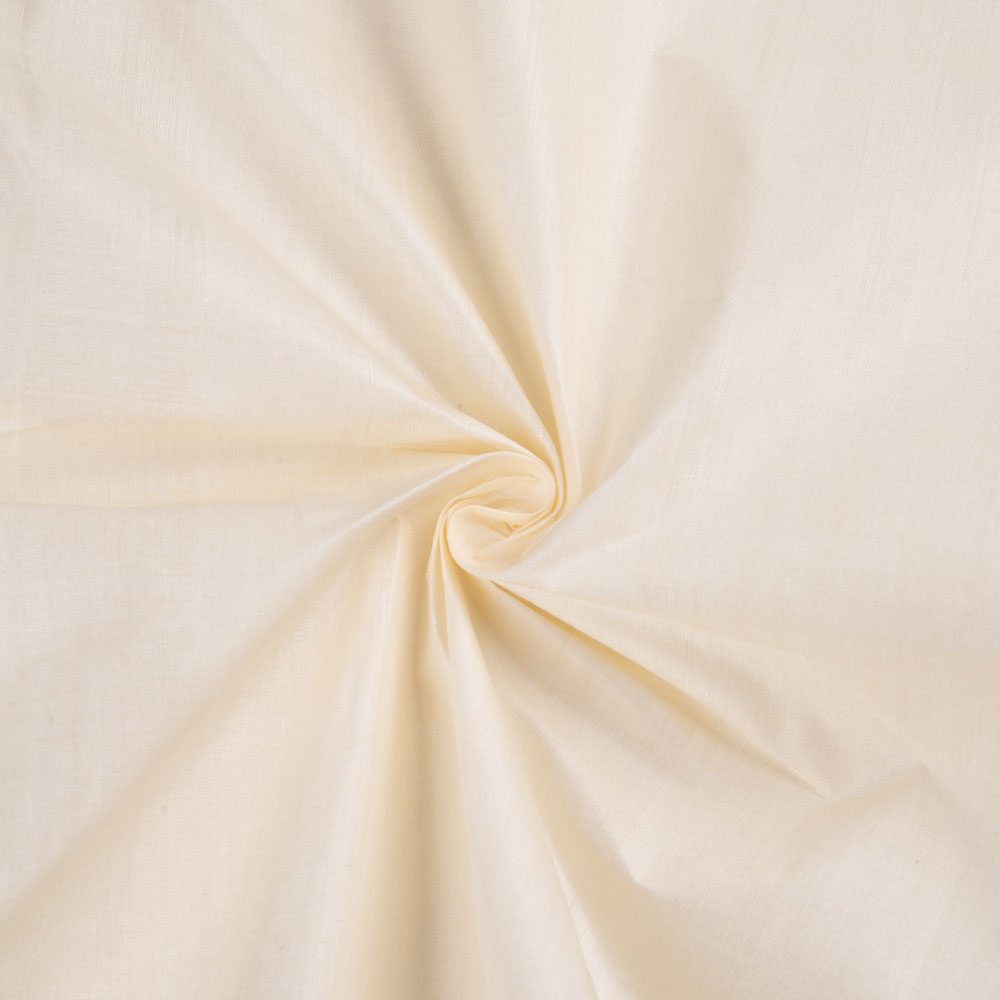 Plain Natural Tussar & Eri Silk Blend 66 GSM Handwoven Fabric