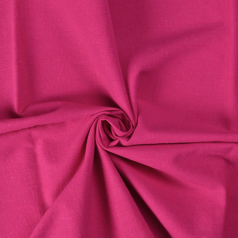 Plain Pink Khadi Cotton 105 GSM Handwoven Fabric