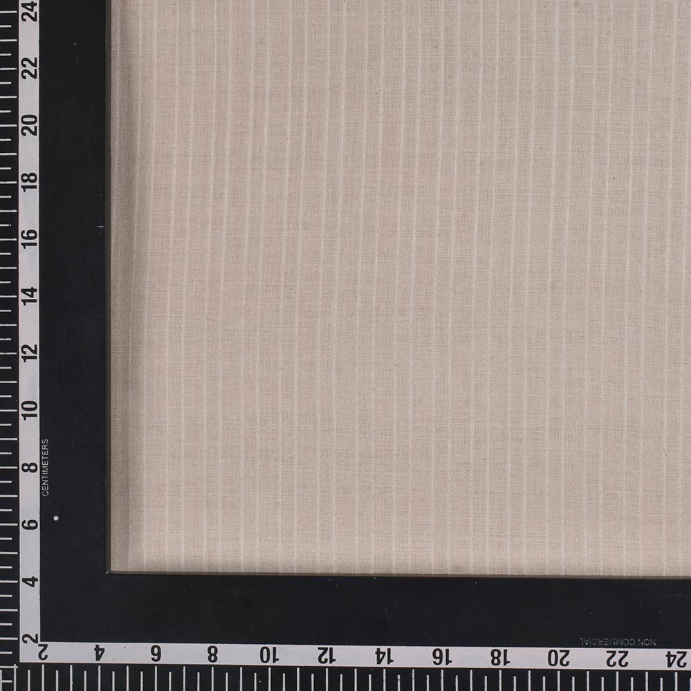 PLAIN NATURAL MUGA SILK & COTTON BLEND 90 GSM HANDWOVEN FABRIC