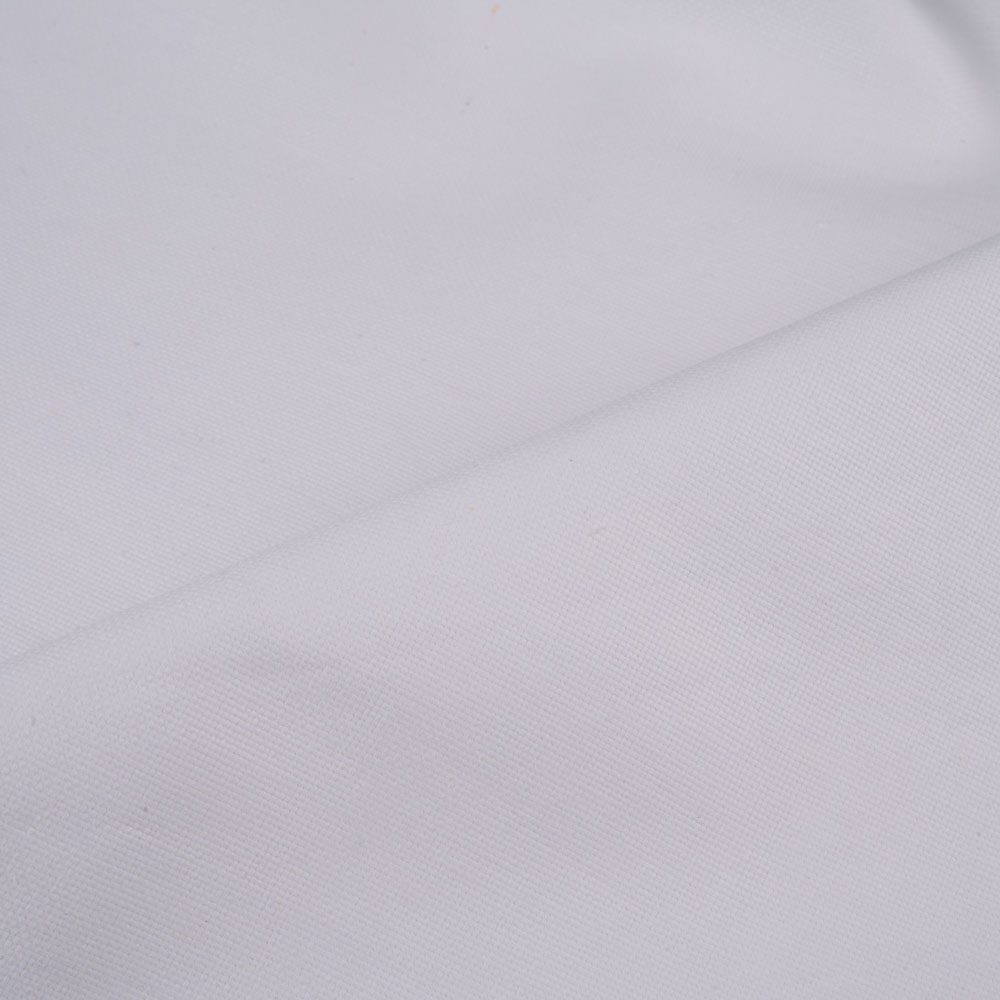 WHITE Canvas COTTON 245 GSM FABRIC - BLEACHED, DYEABLE & 36