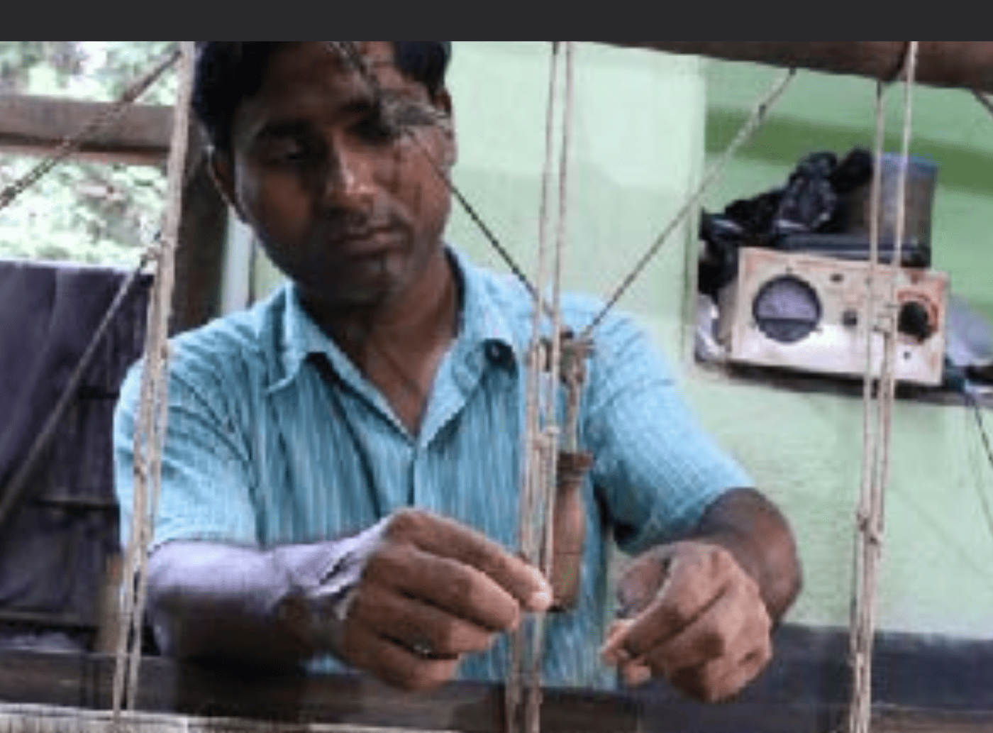 Silk Fabric Weaving