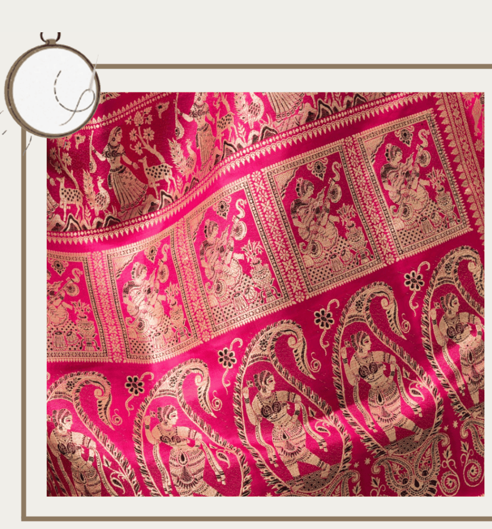 Baluchari, a traditional form of silk weaving
