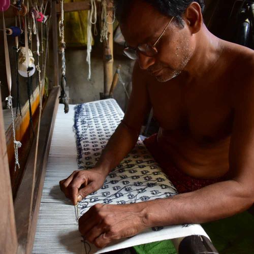 Artisan Handweaving Fabric