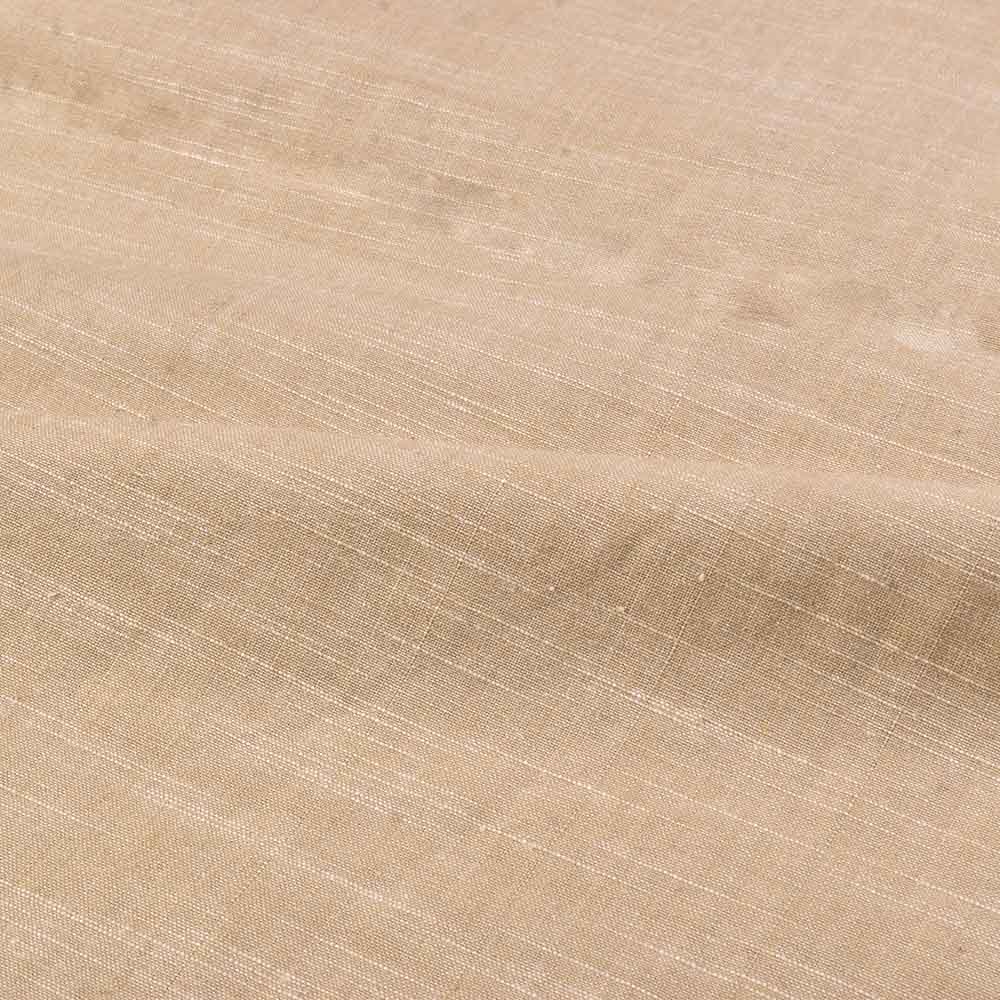 PLAIN BEIGE SLUB PURE COTTON 101 GSM HANDWOVEN FABRIC