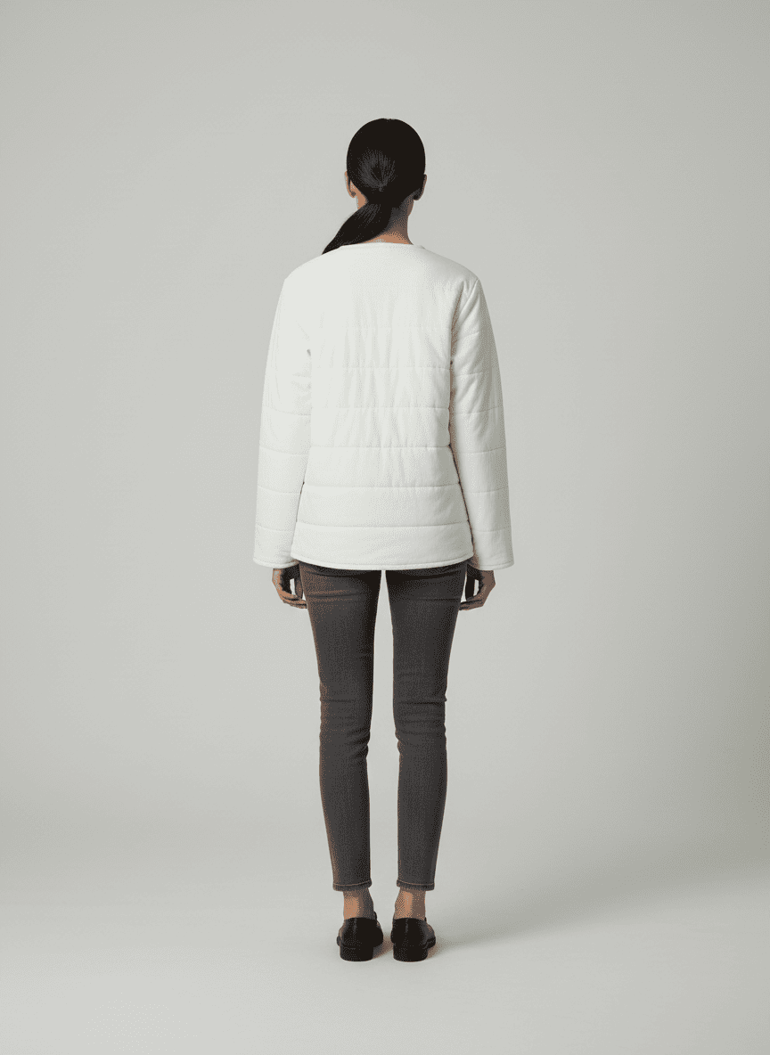 Structured V-Cardigan with Batting