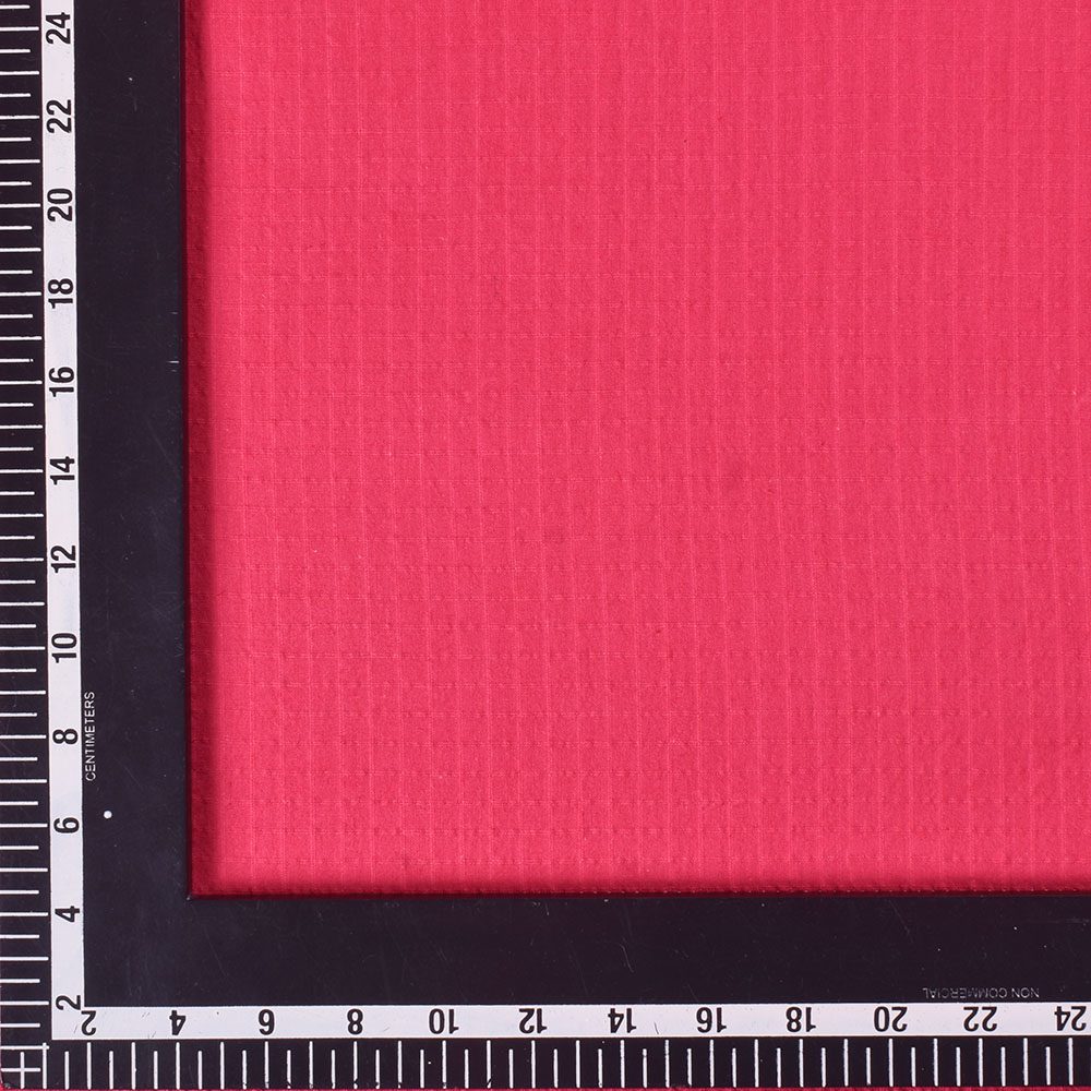 CHECK PINK PURE COTTON 115 GSM HANDWOVEN FABRIC
