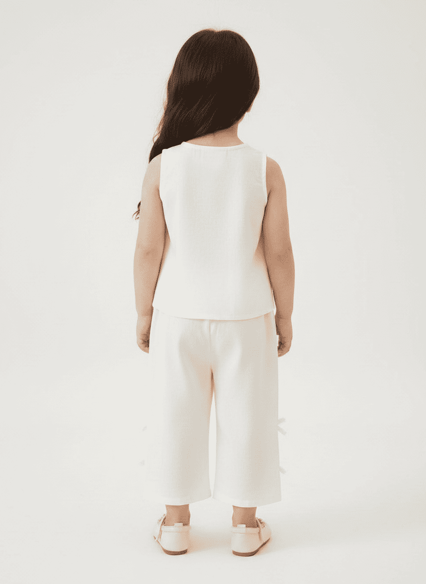 Sleeveless Full Sleeve Co-ord Set With Tucks
