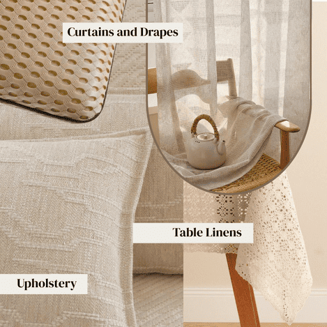 Raschel knit fabric production focusing on yarn choice, dyeing process, and long-term durability