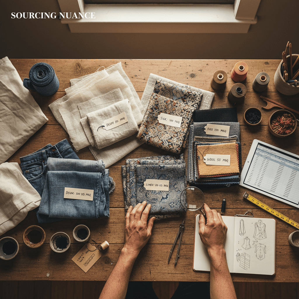 Fabrics wholesale MOQ comparison for cotton, silk, and custom prints.
