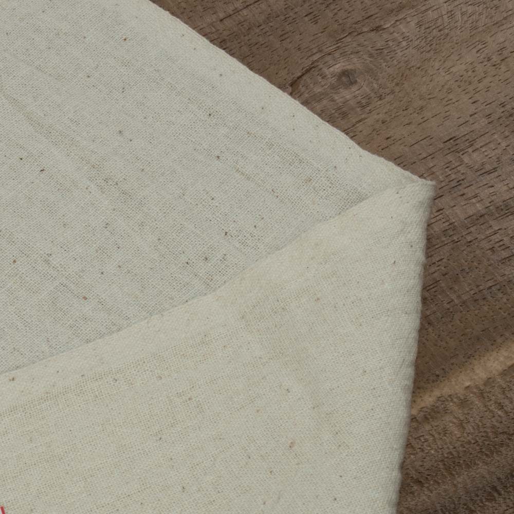 Plain Cream Natural Organic Khadi Cotton 145 GSM Mercerized Fabric