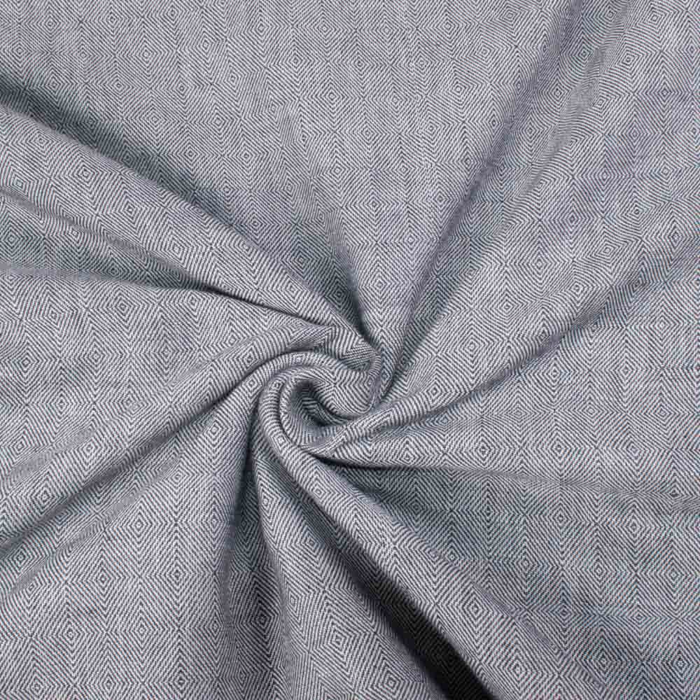 Diamond Twill Grey Jacquard Cotton Khadi 170 GSM Fabric