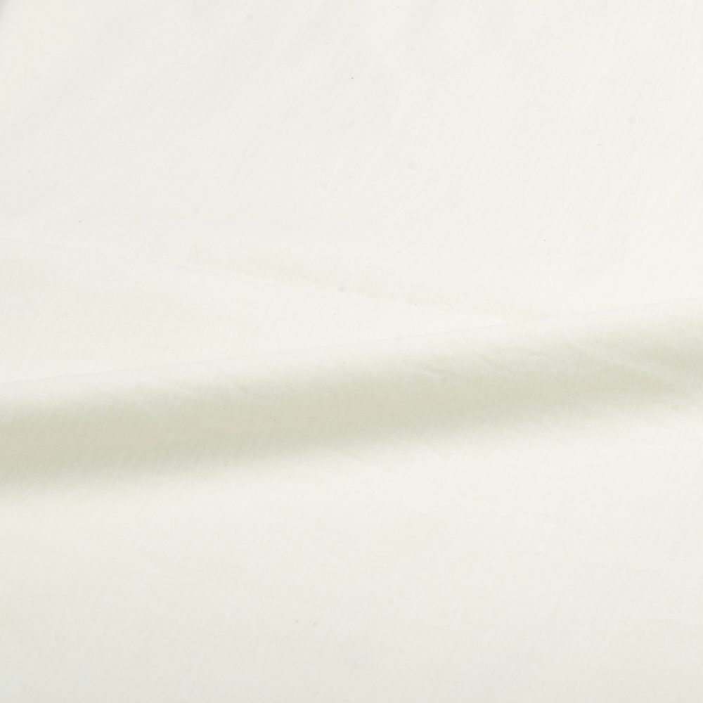 White Cotton 54 GSM Handwoven Cambric Fabric - Bleached White & Dyeable