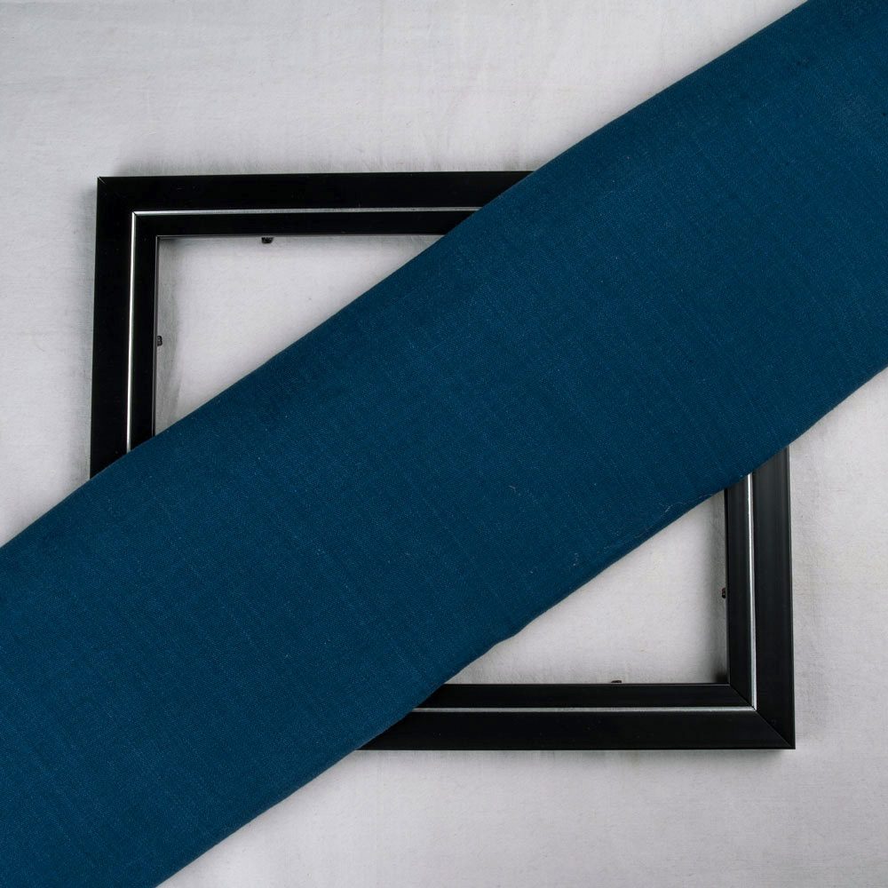 DENIM TWILL ROYAL BLUE PURE COTTON 118 GSM HANDWOVEN FABRIC