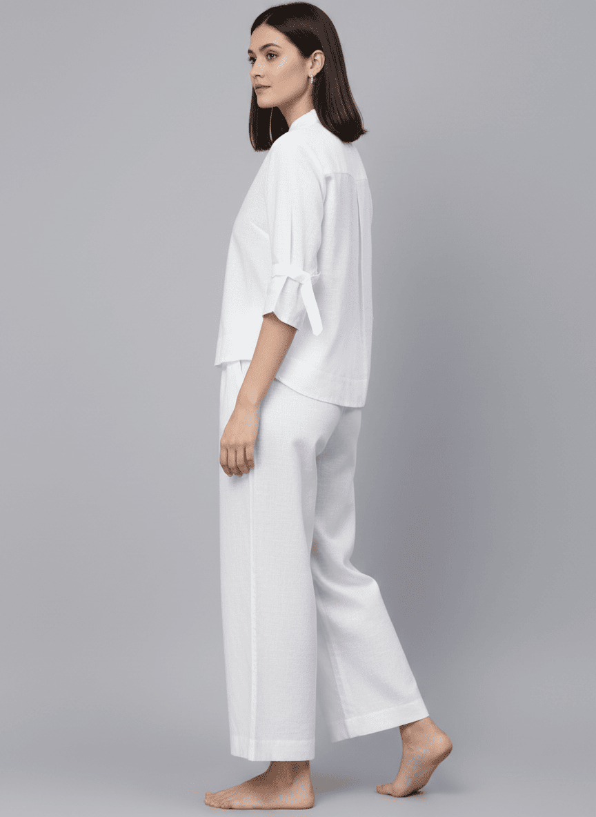 Flared Pants & Shirt Co-ord Set