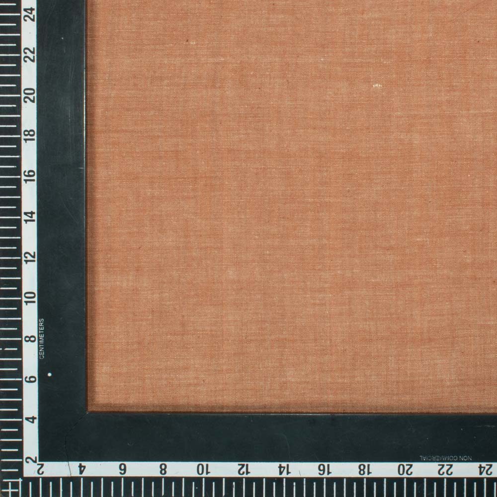 Cross Colour Brown Khadi Cotton 105 GSM Handwoven Fabric