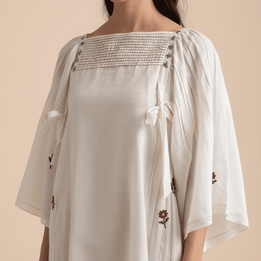 The Rosebud Pintuck Tunic