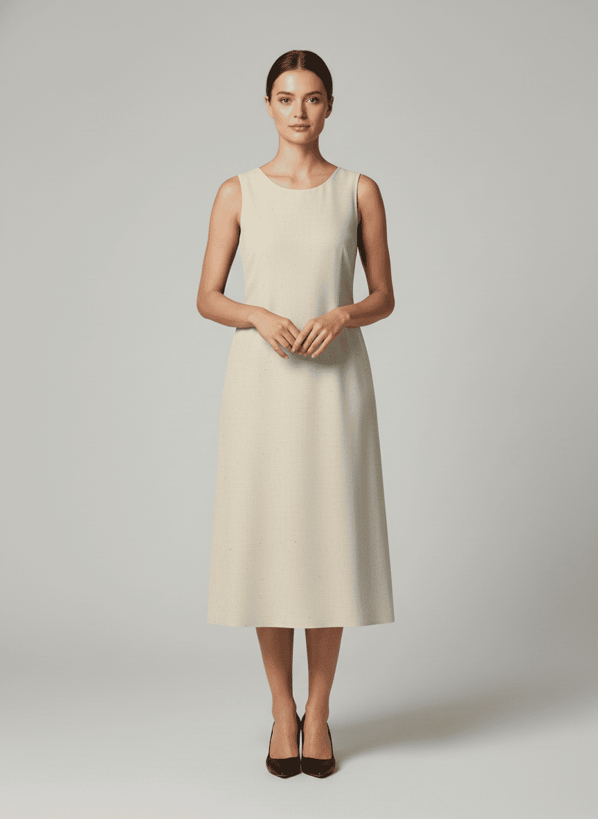 Fishtail Dress With Halter Neckline