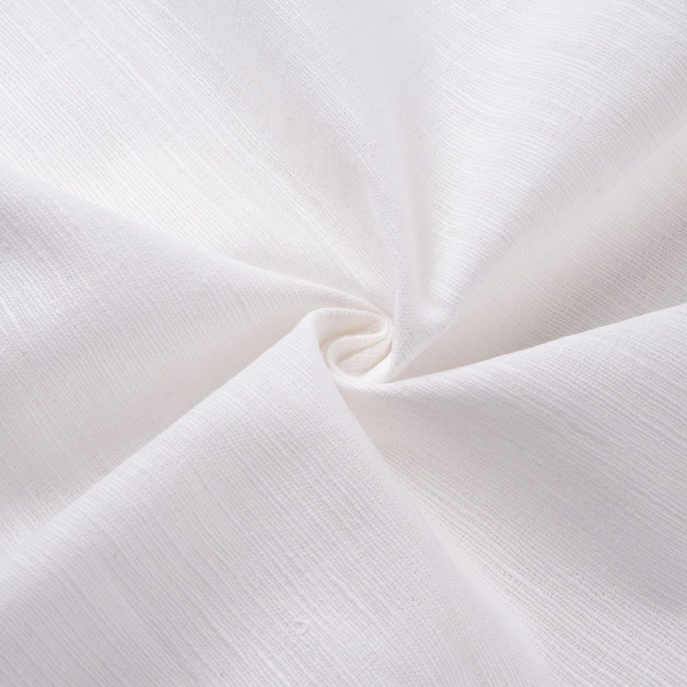 White Khadi 190 GSM Handspun & Handwoven Fabric | Bleached White & Dyeable